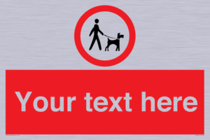 Custom Road regulatory dogs on leads